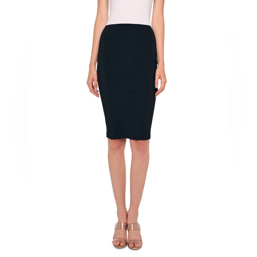 NWT Norma Kamali Classic Black Pencil Skirt